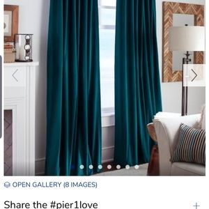 Velvet drapes x 2